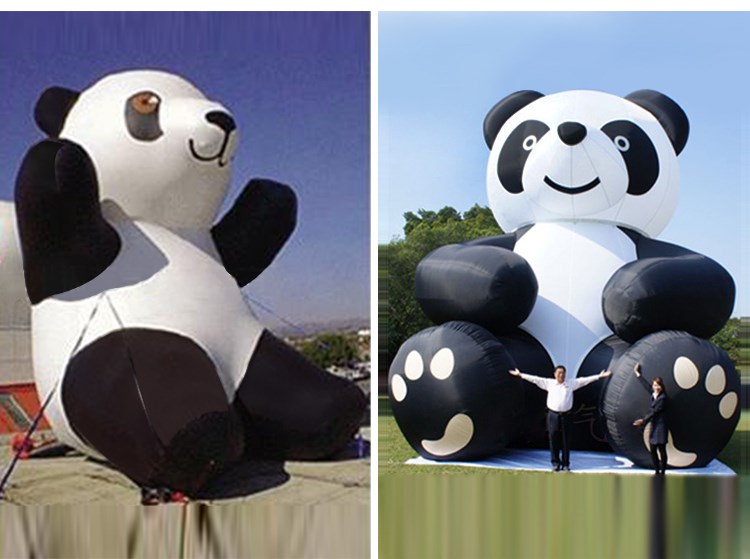 海口充气熊猫展示